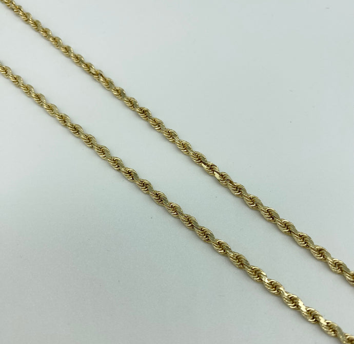 Diamond Cut Rope Chain