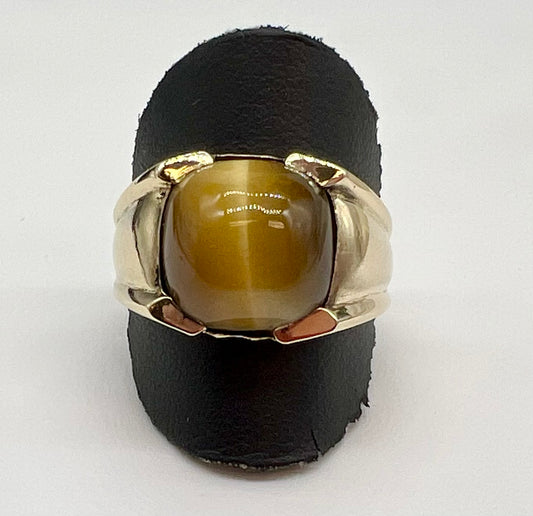 Men’s Light Tigers Eye Ring