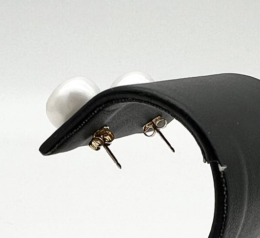 Sizeable Pearl Stud Earrings