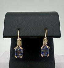 Load image into Gallery viewer, Sapphire Lever-Back Earrings