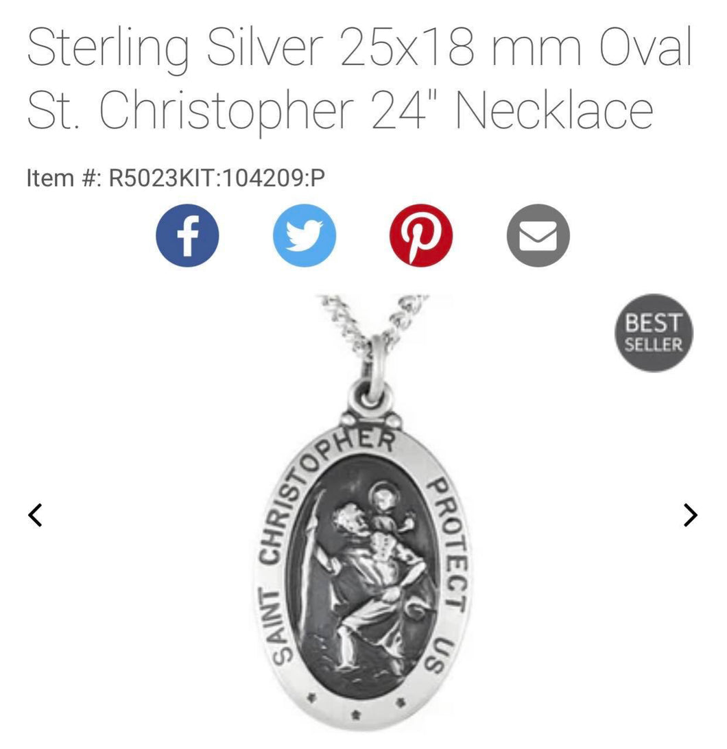 St Chris Medal - Schiflett