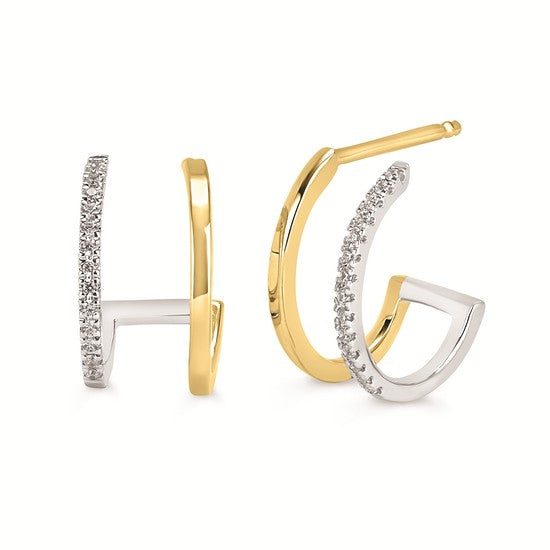 Double Diamond Hoops
