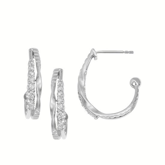 Double Half Hoop Earrings