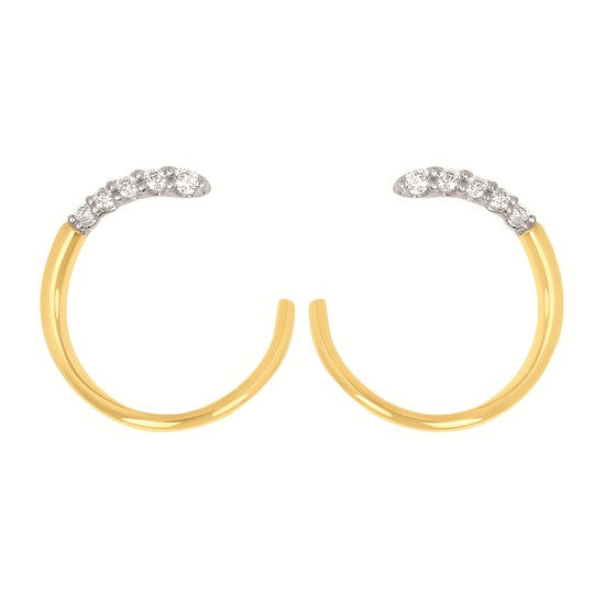 Diamond Swoop Earrings