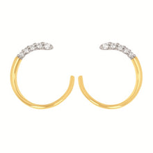 Load image into Gallery viewer, Diamond Swoop Earrings