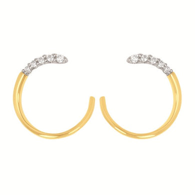 Diamond Swoop Earrings