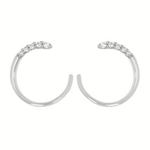 Load image into Gallery viewer, Diamond Swoop Earrings
