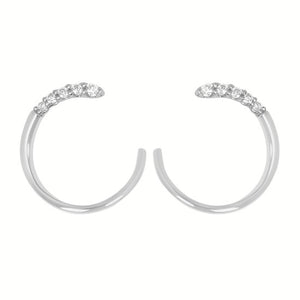 Diamond Swoop Earrings