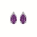 Oval Gemstone Earrings