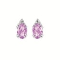 Oval Gemstone Earrings