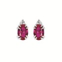 Oval Gemstone Earrings