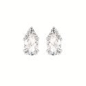 Load image into Gallery viewer, Oval Gemstone Earrings