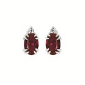 Load image into Gallery viewer, Oval Gemstone Earrings