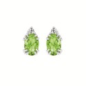 Oval Gemstone Earrings