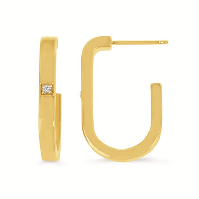 Small J Hoop Earrings