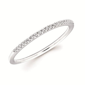 14K Yellow Gold Diamond Stackable