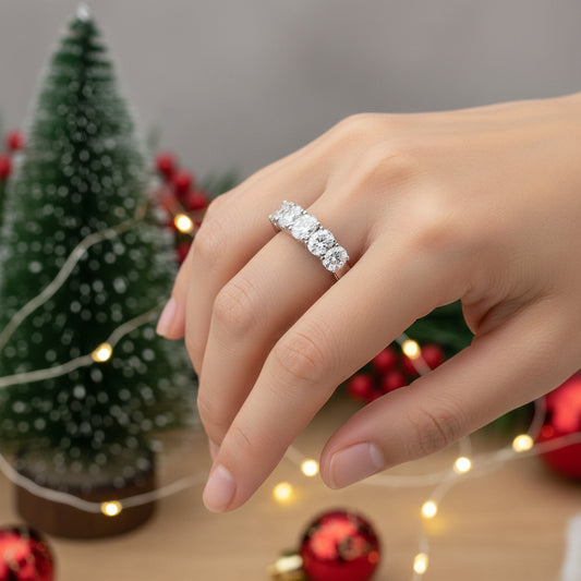 Seven-Stone Oval Diamond Band