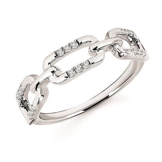 Interlocked Diamond Ring
