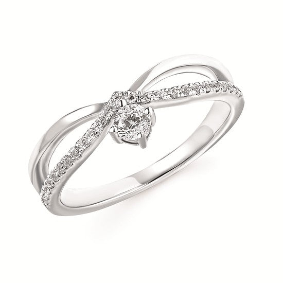 Split Diamond Fashion Ring