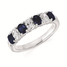 Load image into Gallery viewer, Gem &amp; Diamond Oval Band