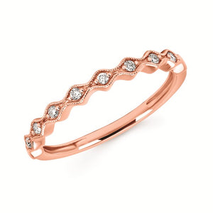 Wavy Diamond Stackable