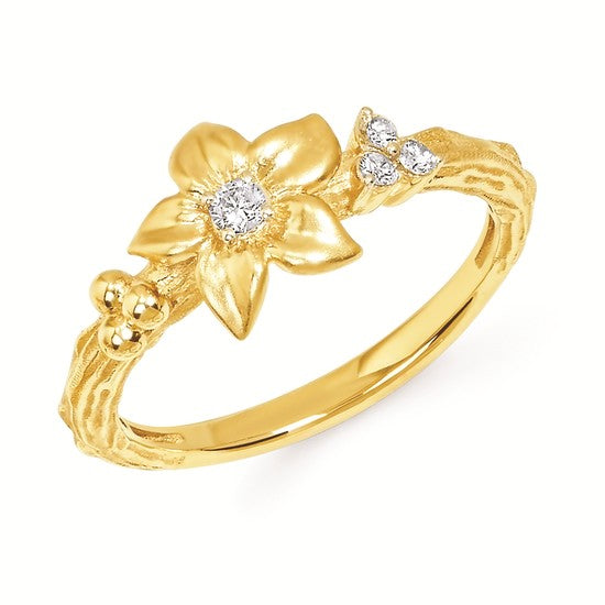 Flower Diamond Ring