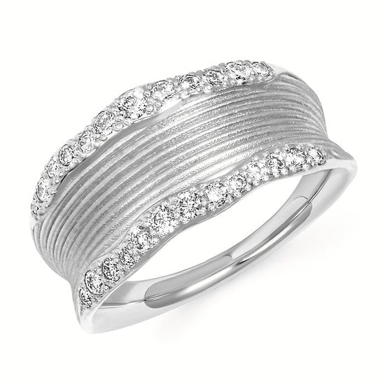 Textured Diamond Fashion Ring