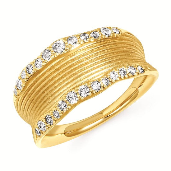 Textured Diamond Fashion Ring