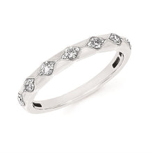 Load image into Gallery viewer, Diamond &amp; Milgrain Band