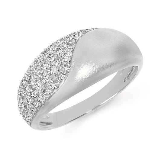 Domed Diamond Fashion Ring