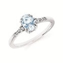 Load image into Gallery viewer, Diamond &amp; Oval Gemstone Ring