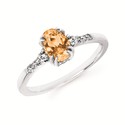 Load image into Gallery viewer, Diamond &amp; Oval Gemstone Ring