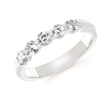 Load image into Gallery viewer, Shared Channel Diamond Band