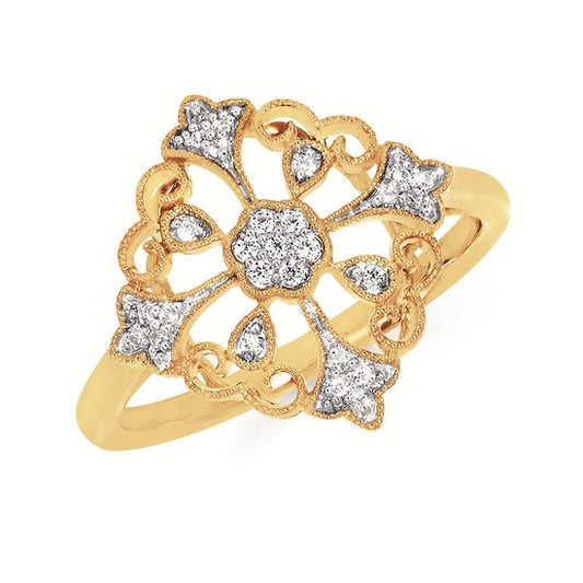 Vintage Inspired Diamond Ring