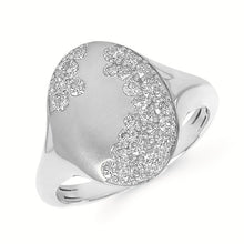 Load image into Gallery viewer, Flush Set Oval Diamond Ring