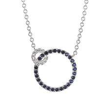 Load image into Gallery viewer, Gemstone &amp; Diamond Circle Necklace