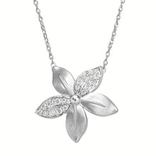 Load image into Gallery viewer, Diamond Flower Necklace