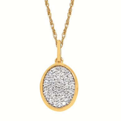 Oval Diamond Cluster