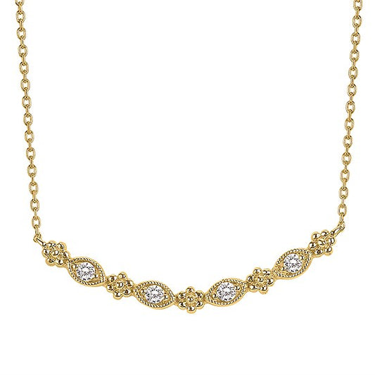 Sweet Diamond Bar Necklace