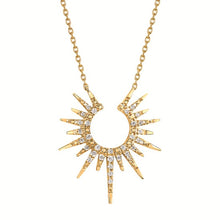 Load image into Gallery viewer, Gold Sun Pendant