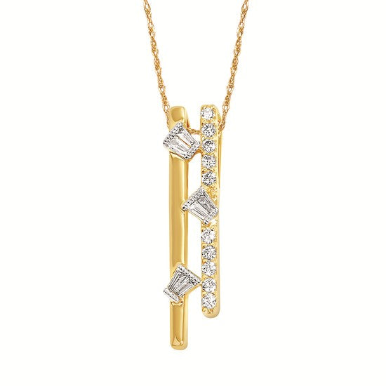 Vertical Diamond Necklace