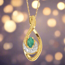 Load image into Gallery viewer, Milgrain Gemstone Necklace