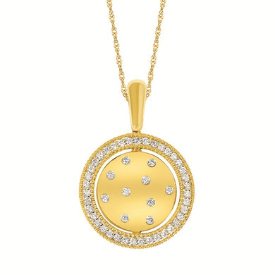 Reversible Diamond & Cross Pendant