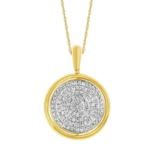 Reversible Diamond & Sapphire Eye Pendant