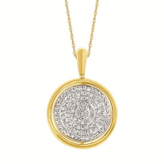 Reversible Diamond & Sapphire Eye Pendant