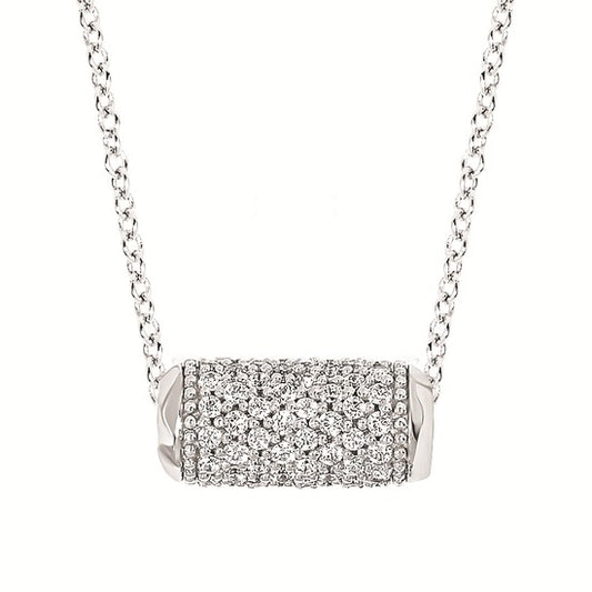 Diamond Barrel Necklace