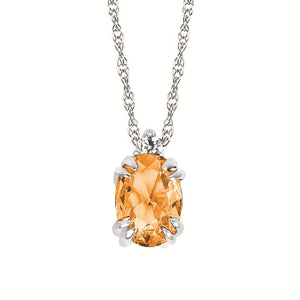 Gemstone & Diamond Necklace