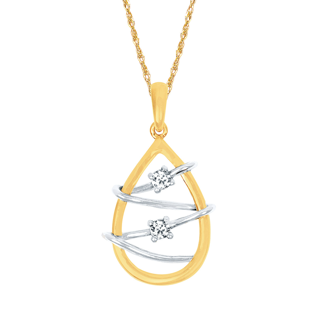 Pear Heartstrings Pendant