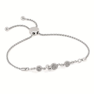 Bubble Diamond Bolo Bracelet