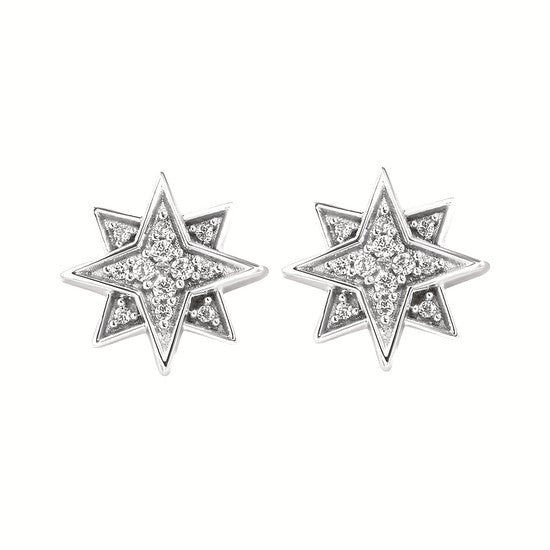Nine Pointed Star Earrings